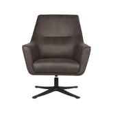 Fauteuil Tod - Antraciet - Microfiber